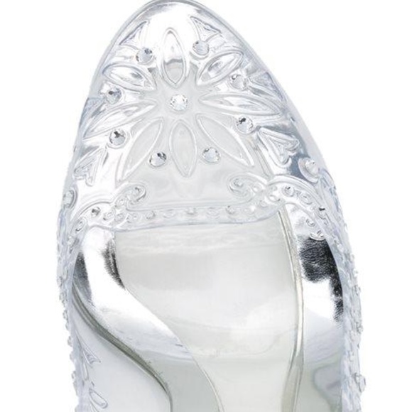 DOLCE & GABBANA Cinderella Crystal-embellished Pvc Pumps In Silver - Picture 3 of 8